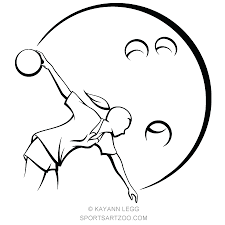 Download Woman Stylized Bowler Sportsartzoo Bowling Stylized Line Illustration