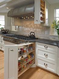 Fantastic Kitchen With Amazing Pull Out Spice Cabinet Next To Stainless Steel Gas Range White Shaker Cabinets With Images Kitchen Inspirations Kitchen Renovation Kitchen