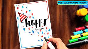 Happy birthday dad personalized photo card. Birthday Card Drawing For Father Speed Drawing Youtube