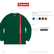 Supreme rogue bad boy tee military style gaming gamer hoodie. Supreme Vertical Logo Stripe Ls Top Dark Green Gucci Sweatshirts Strictlypreme