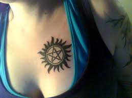 Anti Possession Symbol Tattoo Over Heart Anti Possession Tattoo Supernatural Anti Possession Tattoo Supernatural Tattoo