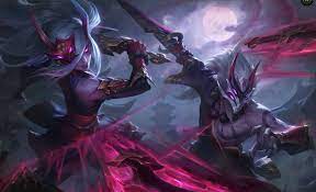 Blood moon katarina vs battle academia katarina epic skins comparison league of legends this video shows a high quality. Blood Moon Katarina Splash Art Katarinamains