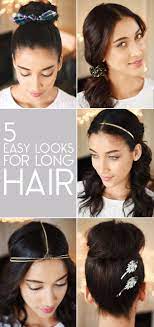 Styles For Long Hair 15 Foolproof Ways Any Girl Can Pull Off Hair Accessories Long Hair Styles Hair Styles Glam Hair