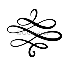 Download 2,718 floral swirl pattern free vectors. Vector Floral Calligraphy Element Flourish Hand Drawn Divider For Page Stock Vector Crushpixel