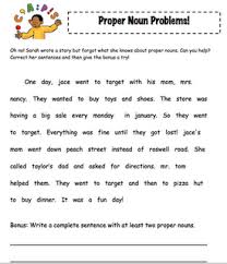 My Mommy Reads Teacher Action Teaching Writing Proper Nouns Activity Common And Proper Nouns