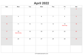We also counting the number of days or weeks until the bank holidays 2020 in uk. 2022 Uk Calendar Templates