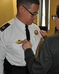 🌟💙Congratulations to NOPD's newest Captain- Merlin Bush!!! Captain Bush  was promoted today by Superintendent Anne Kirkpatrick-her first promotion  as Chief of NOPD. Captain Bush's wife Gina Medley Bush had the honor of