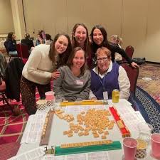 Multigenerational mah jongg madness! An enormous thank you to Janet Dortch  (and her group!) and Alexandra Dortch Roth, WELC mom, for making the  evening an enormous success. We enjoyed supporting our Temple