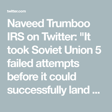 Naveed Trumboo Irs On Twitter