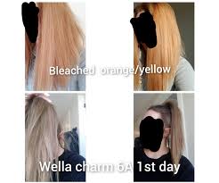 We put 5.13 with 10 vol developer on the root area. Byebyeorange Toning Gold Orange Hair Fancyfollicles