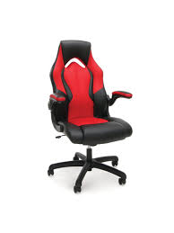 Hill country comfort anthracite black leather castered game chair. Ofm Essentials Racing Style Bonded Leather High Back Gaming Chair Redblack Office Depot