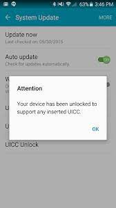 Tap uicc unlock for a settings refresh. Samsung Galaxy S6 S6 Edge User Thread Page 15 Samsung S4gru Sprint 4g Rollout Updates