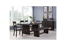 Distressed finish parkhur extendable acacia solid wood dining set. Distressed Walnut Haddie Dining Table Adora Home