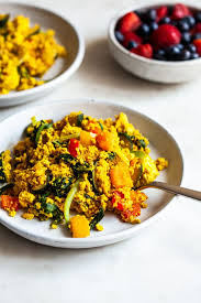 Tofu Quinoa Veggie Scramble The Full Helping Recipe Healthy Breakfast Recipes Plant Based Recipes Breakfast Vegetarian Recipes