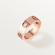 Ce produit n'est plus disponible pour le moment. Crb4087500 Bague Love 3 Diamants Or Rose Diamants Cartier