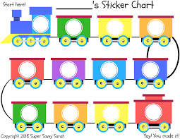 Printable Sticker Reward Chart Sticker Chart Potty