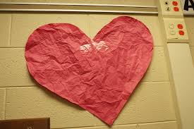 I used the eraser and accidentally scrunched up the paper a bit, not ripping it but wrinkling it. The Paper Heart Lesson Plans