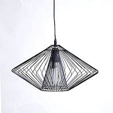 Design Hangelampe Quot Pipistrello Quot Runde Deckenleuchte Aus Draht Schwarz Hange Lampe Lampe Design