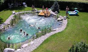Pool Pond It Self Cleans And Has No Chemicals This Is Amazing I Love The Dock Natural Swimming Ponds Natural Swimming Pool Swimming Pond