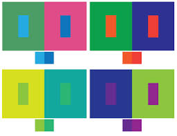 Simultaneous Contrast Google Search Color Theory Lessons Color Theory Color Studies