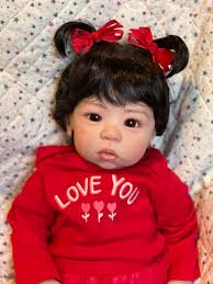 Early reborn "Eleanor Anne" with Wig, Laura Tuzio-Ross (MC)