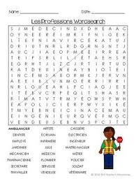 Les Professions French Jobs And Occupations Vocabulary Activities And Quiz Vocabulary Activities Vocabulary Professions