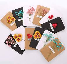 Print one or two test make any needed changes to the printing options, such as the number of copies, and then click print. Amazon Com Ugyduky 12 Pack Dry Flower Greeting Cards Handmade Three Dimensional Kraft Paper Greeting Birthday Card Happy New Year Holiday Xmas Greeting Cards Office Products