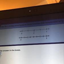 The benefit to plotting fractions on a number line is that it provides students with a visual example of where a fraction exists between two whole numbers. Use The Number Line Below To Find A Fraction That Is Equivalent To 1 2 Brainly Com