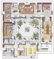 Resultado De Imagen De Moroccan Riad Floor Plans Courtyard House Plans Courtyard House House Plans