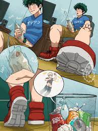 condom izuku midoriya katsuki bakugou macro male male focus male  only masturbation micro my hero academia pinecone chicken size difference  tagme yaoi 