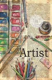 Flying Shoes Art Studio Book Page Art Book Art Newspaper Art