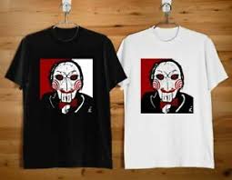 Details About Saw Jigsaw Horror Thriller Movie Black And White Shirt Usa Size S 3xl