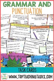 Grammar And Language Task Cards Bundle In 2020 Task Cards Task Card Activities Grammar And Punctuation