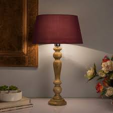 The petite proportions make it perfect as a desk lamp and for smaller spaces. Homesake Eureka Polka Natural Wood Table Lamp With Red Shade Buy Online In Andorra At Andorra Desertcart Com Productid 156484072