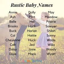 Rustic Baby Names Babynamesboy Rustic Baby Names Baby Names Baby Girl Names Unisex Baby Names