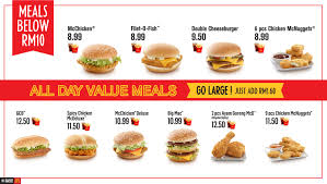 Kfc new promo fill up set only rm8 90 saving kaki festive promos. Mcdonalds All Day Value Meals Below Rm10 Deals