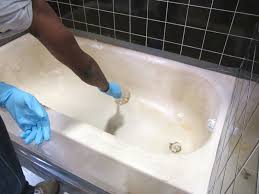 stripping refinished bathtub