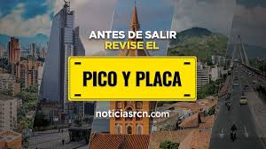 Pico y placa literally 'peak and plate' (spanish for peak hour and license plate) is a driving restriction policy aimed to mitigate traffic congestion. Pico Y Placa En Bogota Cali Barranquilla Cucuta Medellin 28 De Mayo