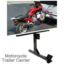 Here are some important facts and measurements to keep in mind as you select a carrier: New Hard Motorcycle Trailer Carrier Tow Dolly Hauler Hitch Rack For 2 Receiver Wish