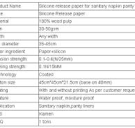 hygienic Raw Materials Release Paper For Sanitary Napkin ...