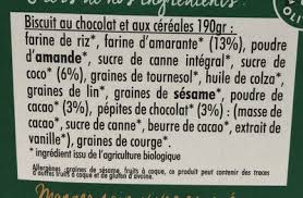Mon Petit Dej Nutrition Bio Chocolat A O L Epicerie Locale 190