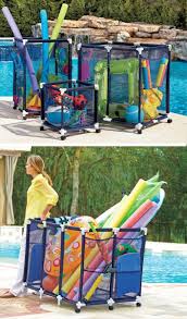 The secret to adding some personality to your outdoor space? Pool Storage Bins Pool Toy Storage Pool Float Storage Pool Accessories