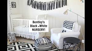 Gender Neutral Nursery Tour Black White Nursery Bentley S Room Youtube