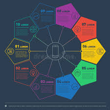 template circle chart stock illustrations 61 022 template