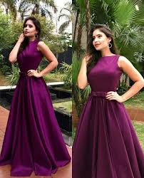 A Line Long Purple Prom Formal Evening Party Dresses M6787 Gown Party Wear Indian Gowns Dresses Long Gown Dress