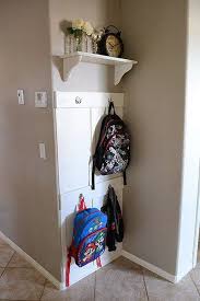11 Backpack Storage Ideas When You Don T Have A Mudroom Backpack Storage Coat Storage Storage