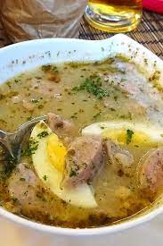 Zurek Polish Sour Rye Soup Recipe Polonistup Recipe Polonist Recipe Bread Soup Recipes Cooking