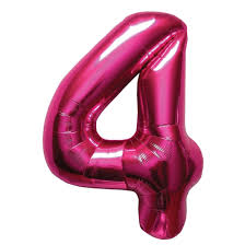 Cijfer Ballonnen 4 Jaar 86 Cm Fun En Feest Megastore Alkmaar