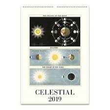 Take To The Skies In This Cavallini Celestial Wall Calendar Featuring Vintage Images Of The Sun Moon And Stars Since Wall Calendar Celestial Art Poster Wall