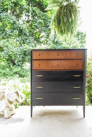 Furniture Makeover Black Wood Gold Midcentury Chest Bedroom Furniture Makeover Furniture Makeover Furniture